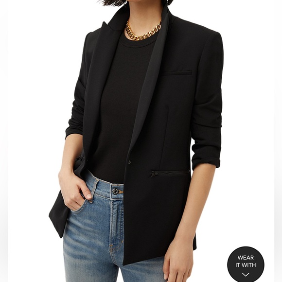 Veronica beard scuba jacket with hoodie Dickey - Picture 2 of 13